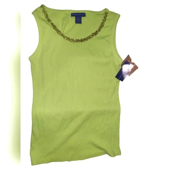 NWT Karen Scott Embellished Tank Top - Picture 1 of 4